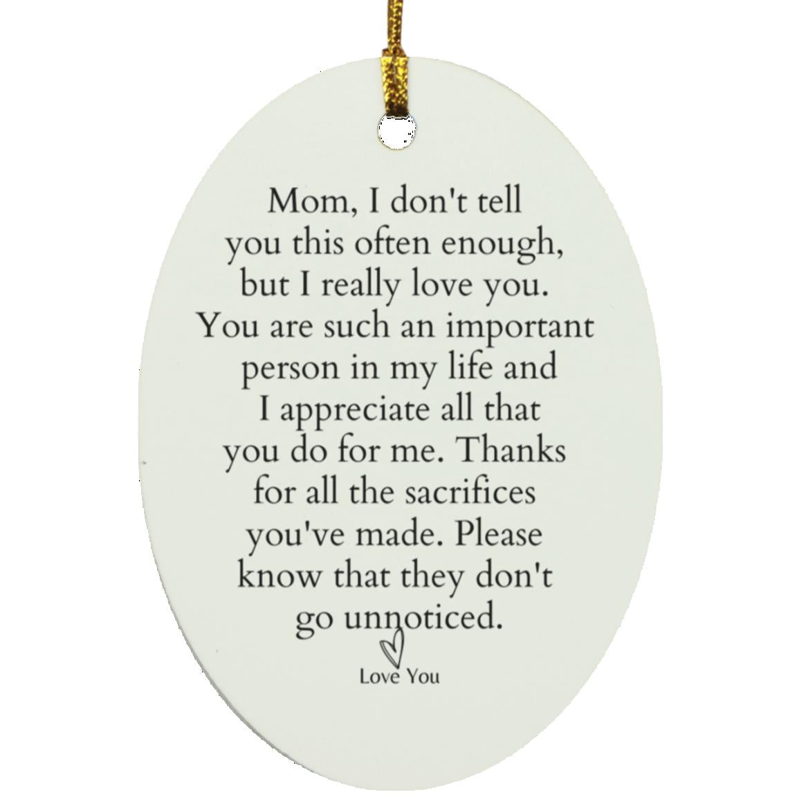 Personalized Mom Keepsake-Ornament