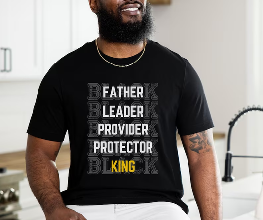 Black Leader Father T-Shirt