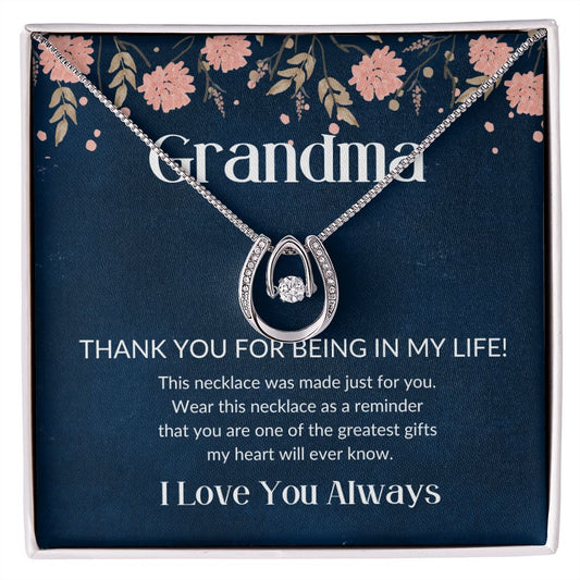 To My Grandma-Thank You For Being In My Life-Radiant Necklace
