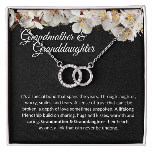 Grandmother And Granddaughter-A Special Bond-Perfect Pair Hearts Necklace