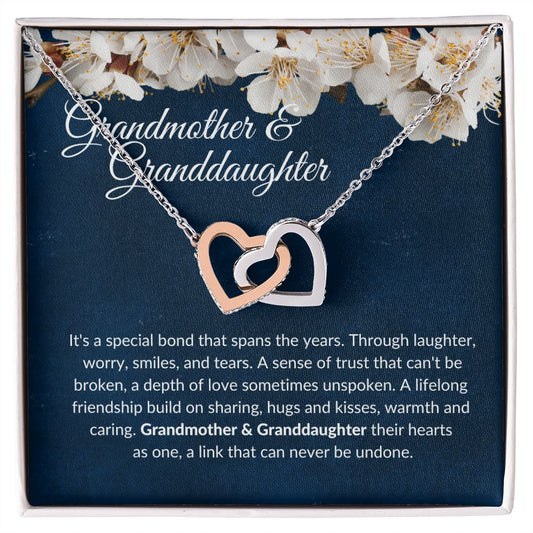 Grandmother and Granddaughter-A Special Bond-Interlocked Hearts
